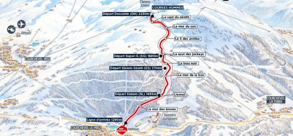 Emmanuel Macron à Courchevel pour les Championnats du Monde de Ski Alpin :